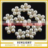 Fashion Acrylic Rhinestone Pearl Button Wholesale thumbnail-1