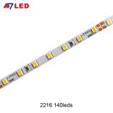 Adled Light high brightness smd 2216 140led/m 24v IP20 3mm ultra slim tape led strip for cabinet