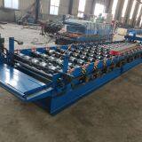 DIXIN Automatic High Speed Guide Post Cutting Glazed Tile Roof Sheet Tile Making Roll Forming Machine Price thumbnail-5