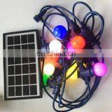 RGB Solar Powered LED String Light 6W With 3V Solar Panel 10pcs Sockects for Home Garden Use thumbnail-5