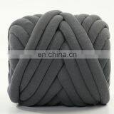 Hot Sale Fast Shipping Colorful Super Chunky Giant Yarn For Hand Knitting/ Knot Pillow/DIY Chunky Tube Yarn thumbnail-5