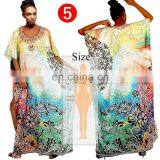 Women Boho Floral Printed Long Blouse Loose Shawl Kimono Cardigan Boho Beach Cover up Shirt Outwear Blusa Mujer Feminino thumbnail-2