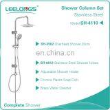 CKD Approval Customized Wall Mounted White Shower Bar Set With Multi Function Shower thumbnail-3