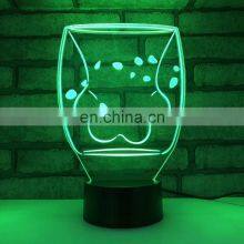 3D Led Light Optical Cat Paw Shaped Lamp With Touch Sensor Switch for Bedroom thumbnail-5