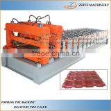 Color Automatic Glazed Tile Steel Roll Forming Machine Roofing Process Line