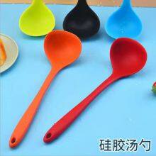Silicone Soup Spoon Non-stick Cookware Spoon Food Grade Silicone Soup Spoon Home Hotel High Temperature Resistant Soup Spoon thumbnail-5