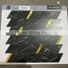 Non-Toxic,tasteless Sticker Adhesive Paper 3M Self-Adhesive Aluminum Plastic Marble Carrara White Mosaic Wall Ceiling Tiles thumbnail-2