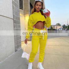 Customized Wholesale Two-piece Women's Casual Wear Two-piece Hoodie Plus Size Sweatpants Suit Jogging Suit Women thumbnail-3