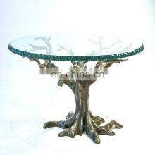 Brass Antique Aluminium Designer Table thumbnail-1