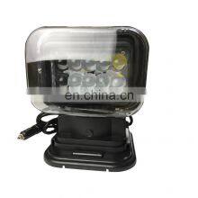 LED523 Wireless Remote Control Spot8 Plastic Black 5000lm IP67 Led Work Light Headlight For Jeep W Rangler JK JL 07+