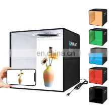 Dropshipping Box Photo Stock status dimmable 30cm Mini photo studio with black and white backgrounds