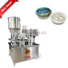 High Speed Dipping Sauce Cup Filling and Sealing Machine Salad Dressing Cup Filling Machine thumbnail-1