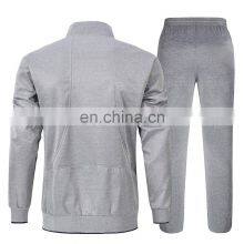 Custom Blank Sportswear Cotton&Polyester Zipper Jackette Mens Jogger Tracksuit For Men thumbnail-2