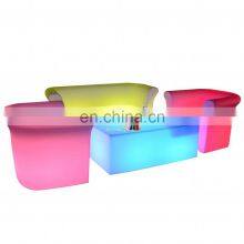 U Shaped Set Led Sectional Led Lights for Room Color Changing Hookah Lounge Furniture Sofa Set Sofa Couch Furniture for Parties thumbnail-3