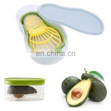 Household Tool Set Separator Fruit Jnife Gadgets Kitchen Slicer Cutter 3 In 1 Avocado Peeler thumbnail-1