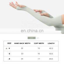 Unisex Cooling Fabric Sun Protection Custom Logo Cycling Arm Ice Sleeves With Thumb Hole thumbnail-4