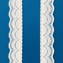 Wholesale Lace Trim Flower Elastic Lace Ribbons for Craft Gift Package Decoration Wedding Headbands thumbnail-4