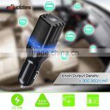 Portable Anion Car Air Purifier Ionizer With Dual USB Port Car Charger
