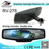 Rearview Mirror Car DVR With 2.7 Inch TFT LCD Srceen 2-way Video +720P