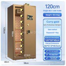 Programmable Digital Security Hotel Safe | With Emergency Key Override | 120cm Commercial Code Safe for Hospitality Industry thumbnail-3