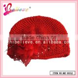 Fancy knitting patterns newborn baby hats,wholesale baby hat bucket hat with string