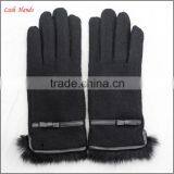 Ladies New Style Soft Winter Warm Woolen Gloves for Wholesale thumbnail-2