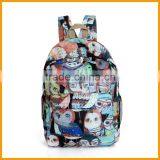 Wholesale Printed Girls School Canvas Backpack Bag thumbnail-4