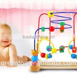 wooden beads kids wood educational toys maze toy