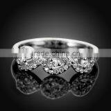 SGS Certified LEKANI 18K Gold Plated Latest Design Diamond Ring for Sale thumbnail-4