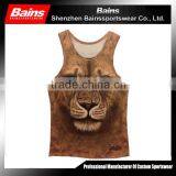 90% Polyester 10% Cotton Dry Fit Wholesale Running Singlet in China thumbnail-1