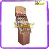 New Design Supermarket Promotional Cardboard Hook Floor Display