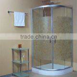 Portable Corner Sector Fiberglass Shower Cabins Readly Made Tempered Laminated Glass Shower Enclosures Hotel Bathroom Equipment thumbnail-5