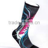 360 Degree Seamless Sports Sublimation Printed Seamless Customized Digital Socks thumbnail-5