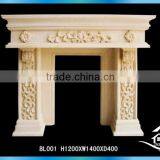 Contemporary Cast Stone Fireplace thumbnail-1