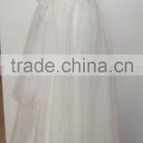 Simple silk crinkle chiffion bridal dress