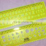 2015 Hot Factory Direct Sale OEM High Quality 2 Pieces PVC Letter Stencil Ruler School Stationery thumbnail-4