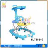 Cheap Plastic Round Baby Carrier Walker With 8 Rubber Wheels Adjustable Pusher Baby Walker thumbnail-5