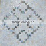 Blacklip Sea Shell Mix Freshwater Mother of Pearl Mosaic, Seamless on Mehs,bathroom Wall Tile