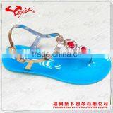 Casual lady sandal Crystal PVC style for 2014