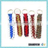 China OEM All Kinds Polyester 4mm Paracord Keychain