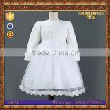 Wholesale Long Sleeve Wedding Dresses for Flower Girl thumbnail-4