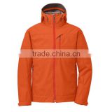 Breathable simple orange outdoor hot sale softshell jacket