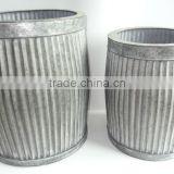 china manufacturer big metal garden flower pot