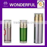 2015 Unique Design Acrylic Cosmetic Double Tube Bottle