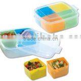 Food Storage Container With Cover(square)- 4 Pcs/set