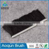 Flexible horse hair weather stripping brush for sliding door bottom sealing