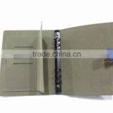 Hot Sale Leather Notebook With Black Rings thumbnail-4