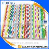Colorful Mixed Design Bar Accessories Drinking Paper Straws