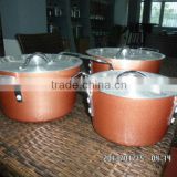 Colored Aluminum Bevel Cooking Pot/Pasta Cooking Pot