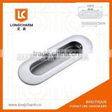 matte chrome long oval embed handle stainless steel door knob kitchen handles from Guangzhou hardware